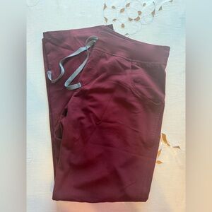 Figs Women's Scrub Pants - Burgundy